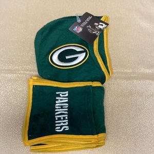 Green Bay Packers hoodie, scarf